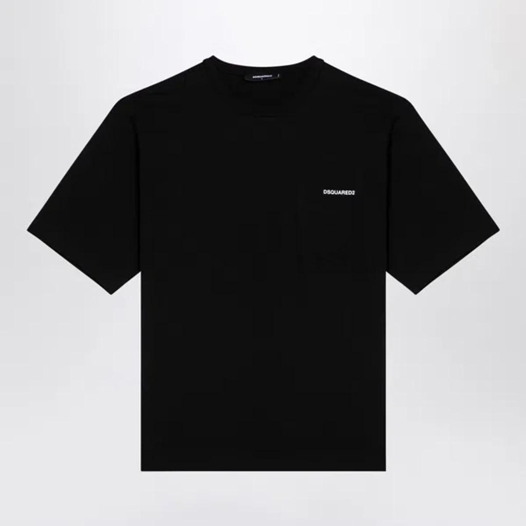 DSQUARED2 Crew-neck T-shirt In Black Product Image