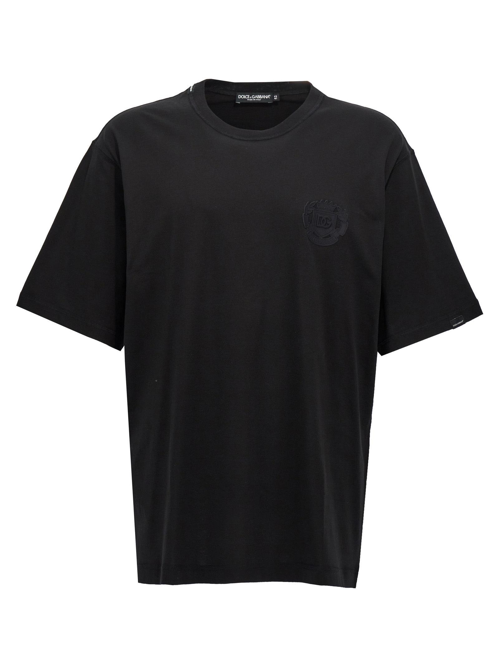 Cotton Jersey Tonal Logo T-shirt In Black Product Image