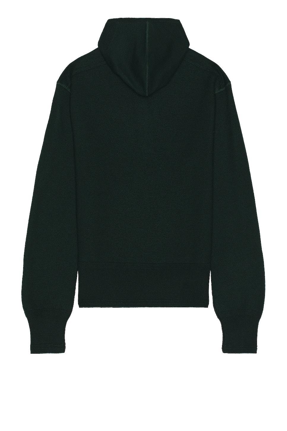 burberry Half Zip Brushed Wool Hoodie Sweater Product Image