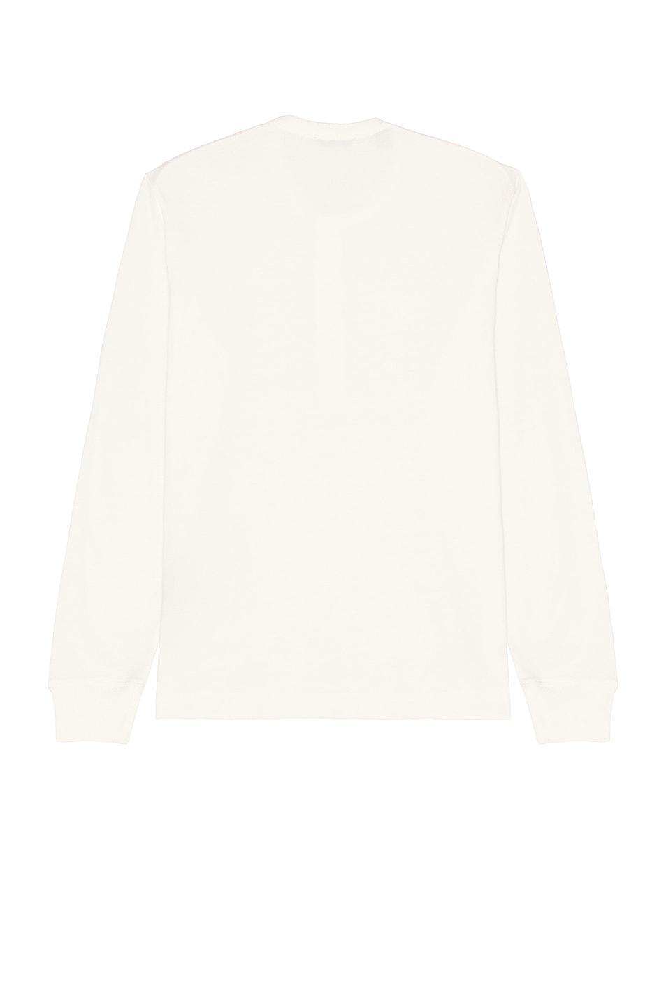 TOM FORD Long Sleeve Henley T-Shirt Cream. (also in ). Product Image