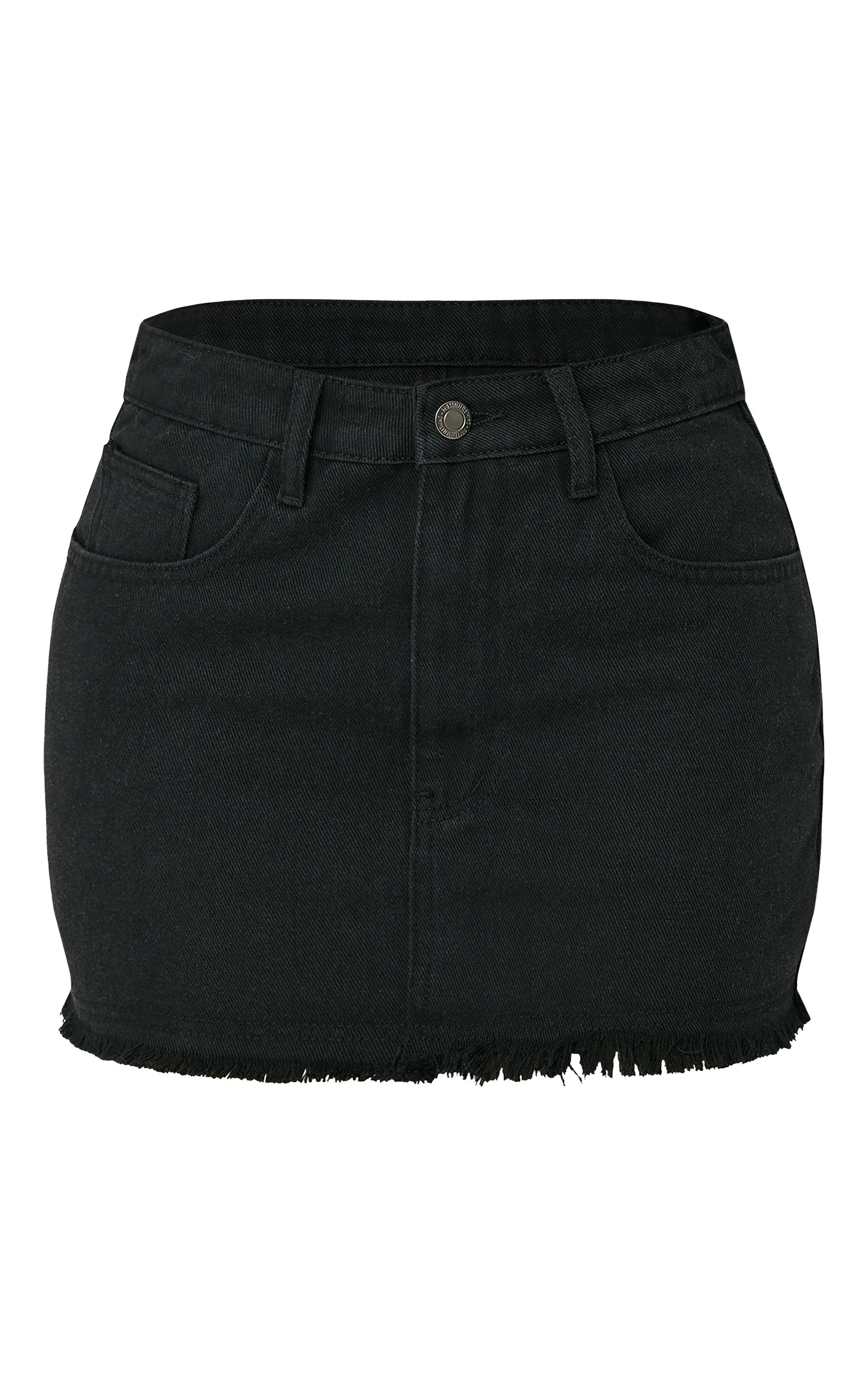 Navy Boucle Basic Mini Skirt Product Image