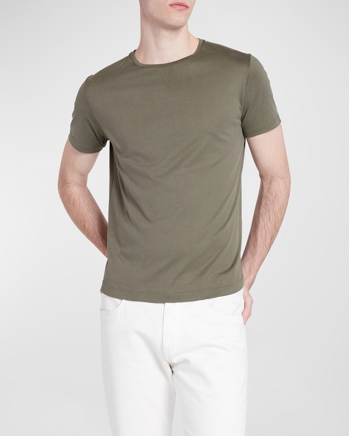 Mens Silk-Blend Tee Product Image