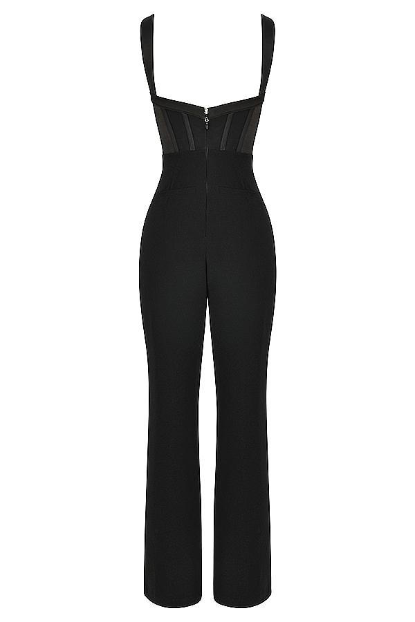 Mylene Black Corset Jumpsuit Product Image