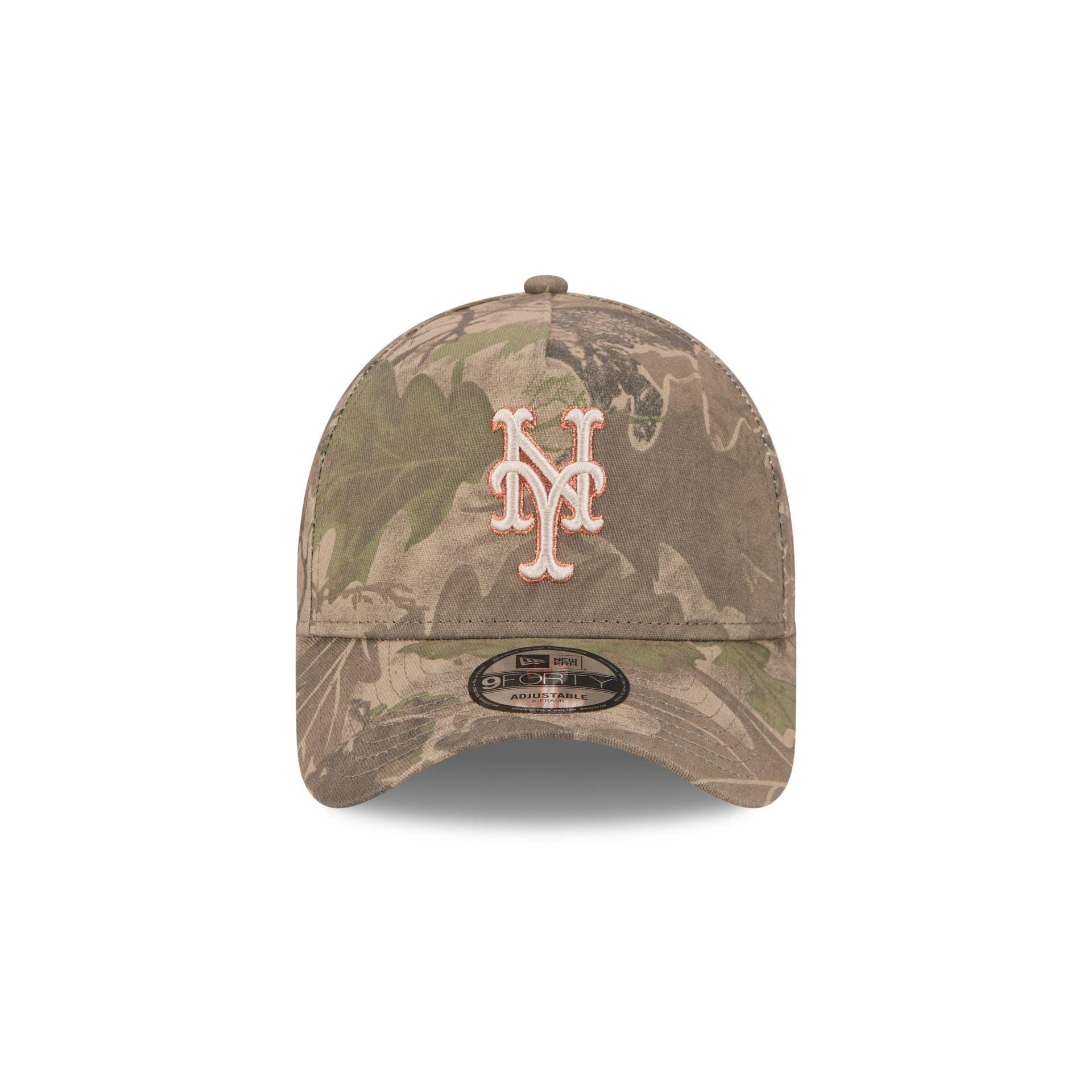 New York Mets Leaf Camo 9FORTY A-Frame Snapback Hat Male Product Image