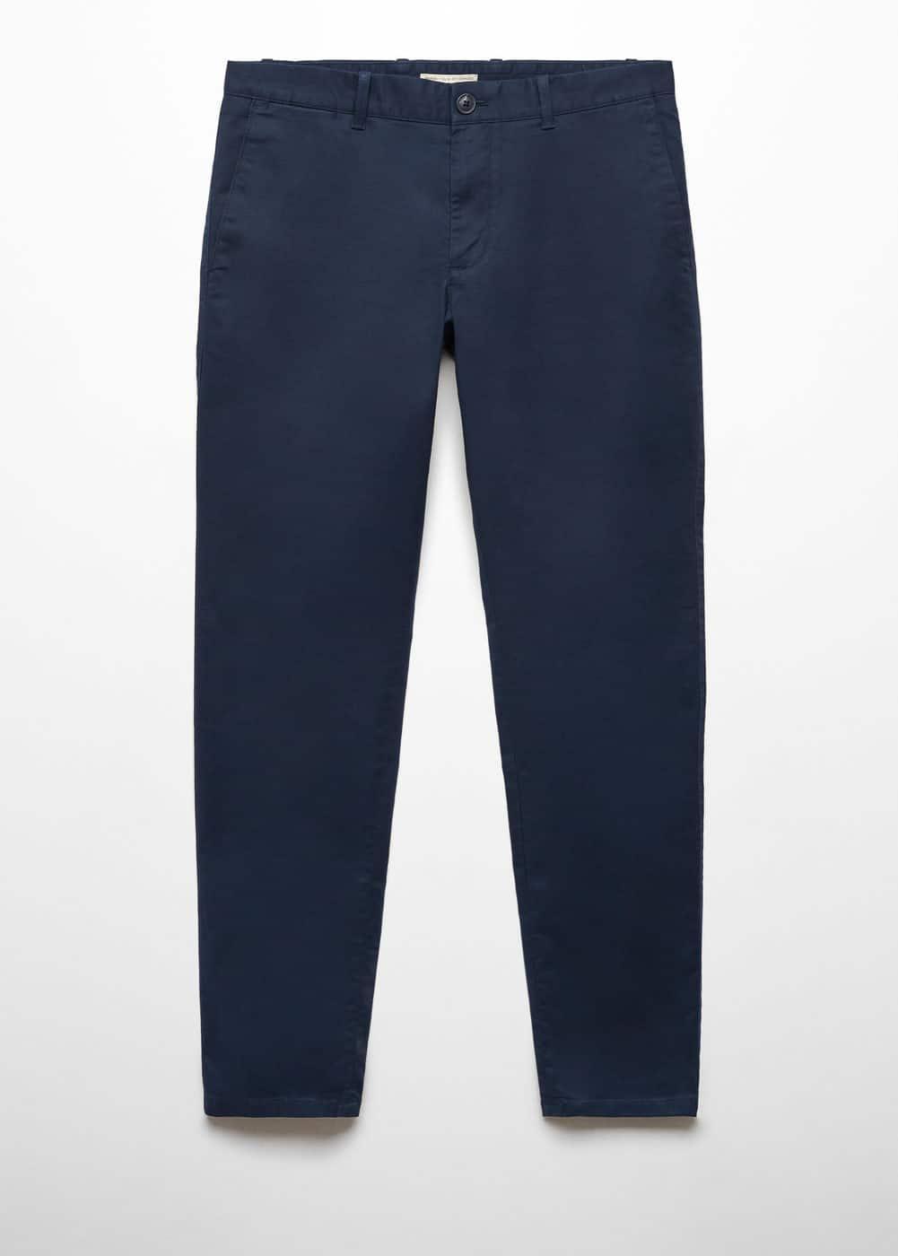 MANGO MAN - Slim fit serge chino trousers navyMen Product Image