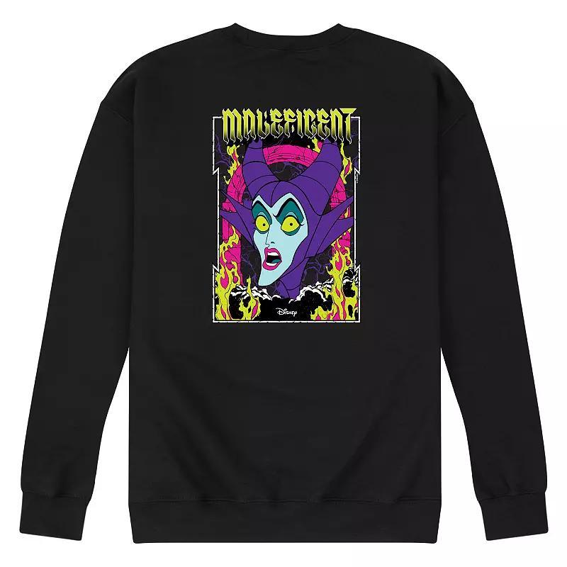 Disney Villains Sleeping Beauty Maleficent Mens Neon Poster Fleece Sweatshirt Product Image