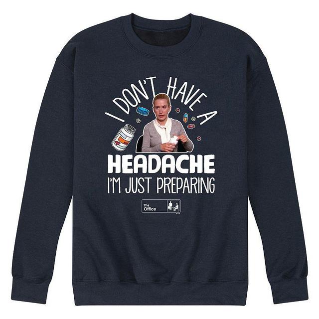 Mens The Office Headache Sweatshirt Blue Product Image