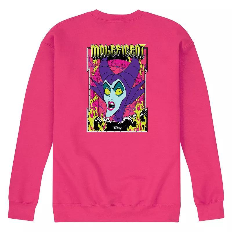 Disney Villains Sleeping Beauty Maleficent Mens Neon Poster Fleece Sweatshirt Product Image