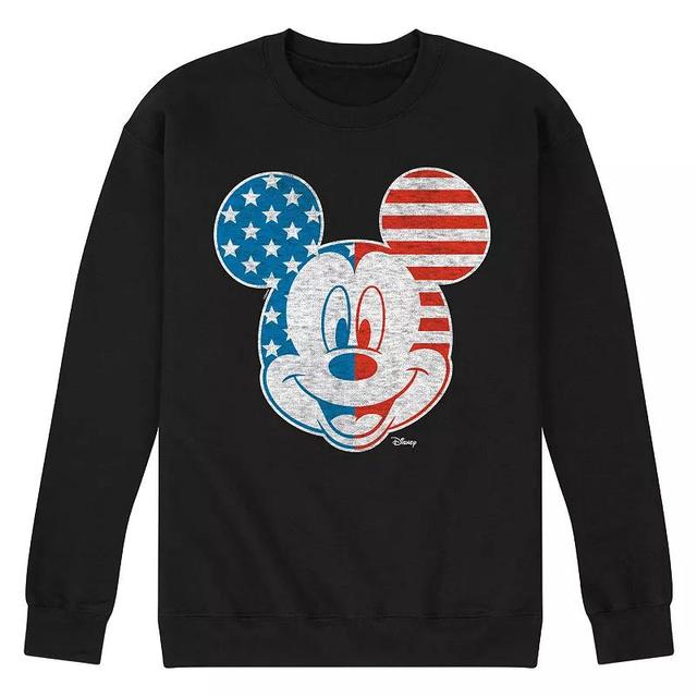 Disneys Mickey Mouse Mens Stars Stripes Fleece Sweatshirt Product Image