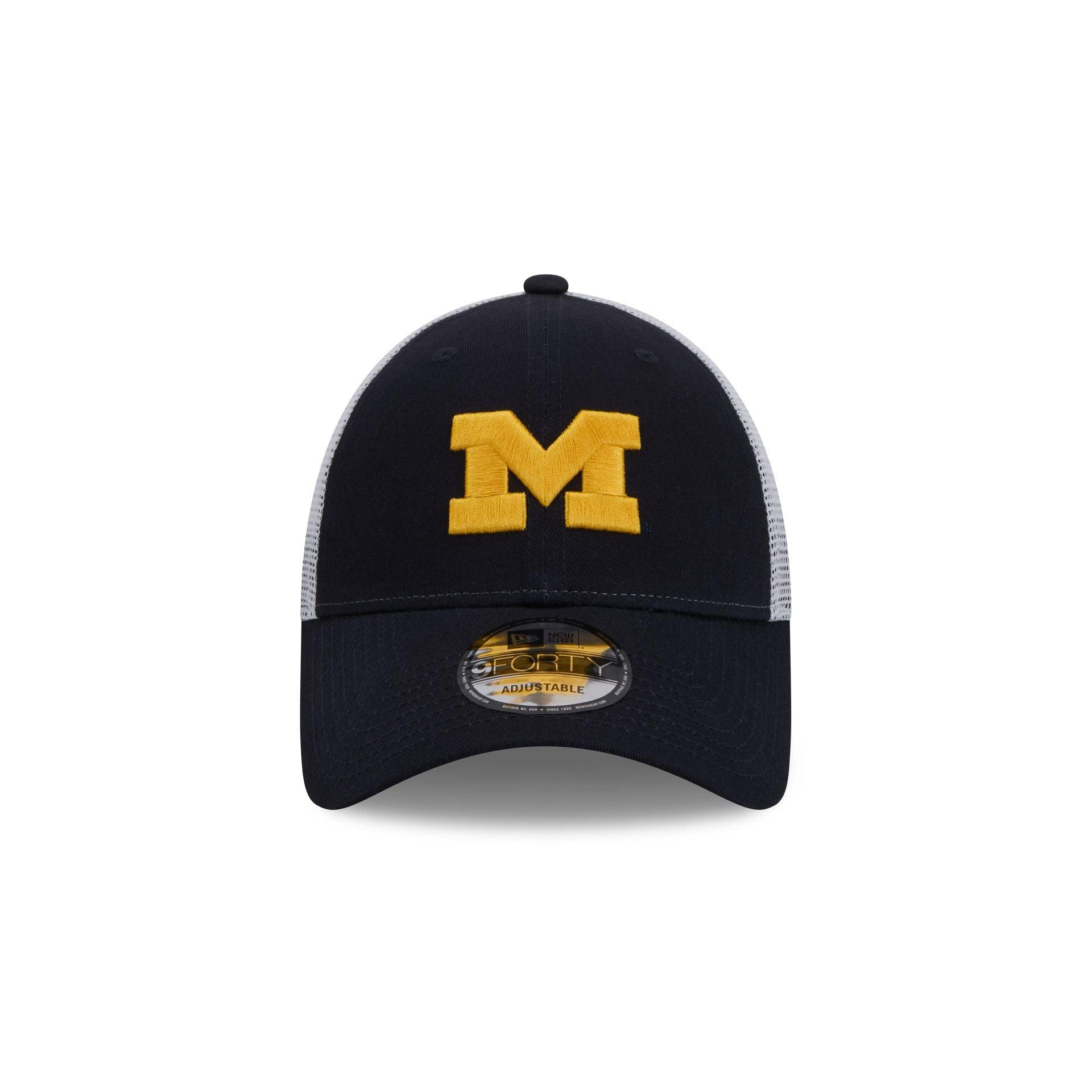 Michigan Wolverines Blue 9FORTY Trucker Hat Male Product Image