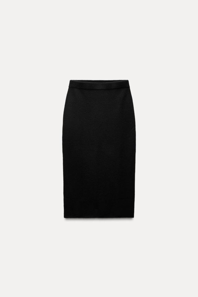 100% WOOL MIDI SKIRT Product Image