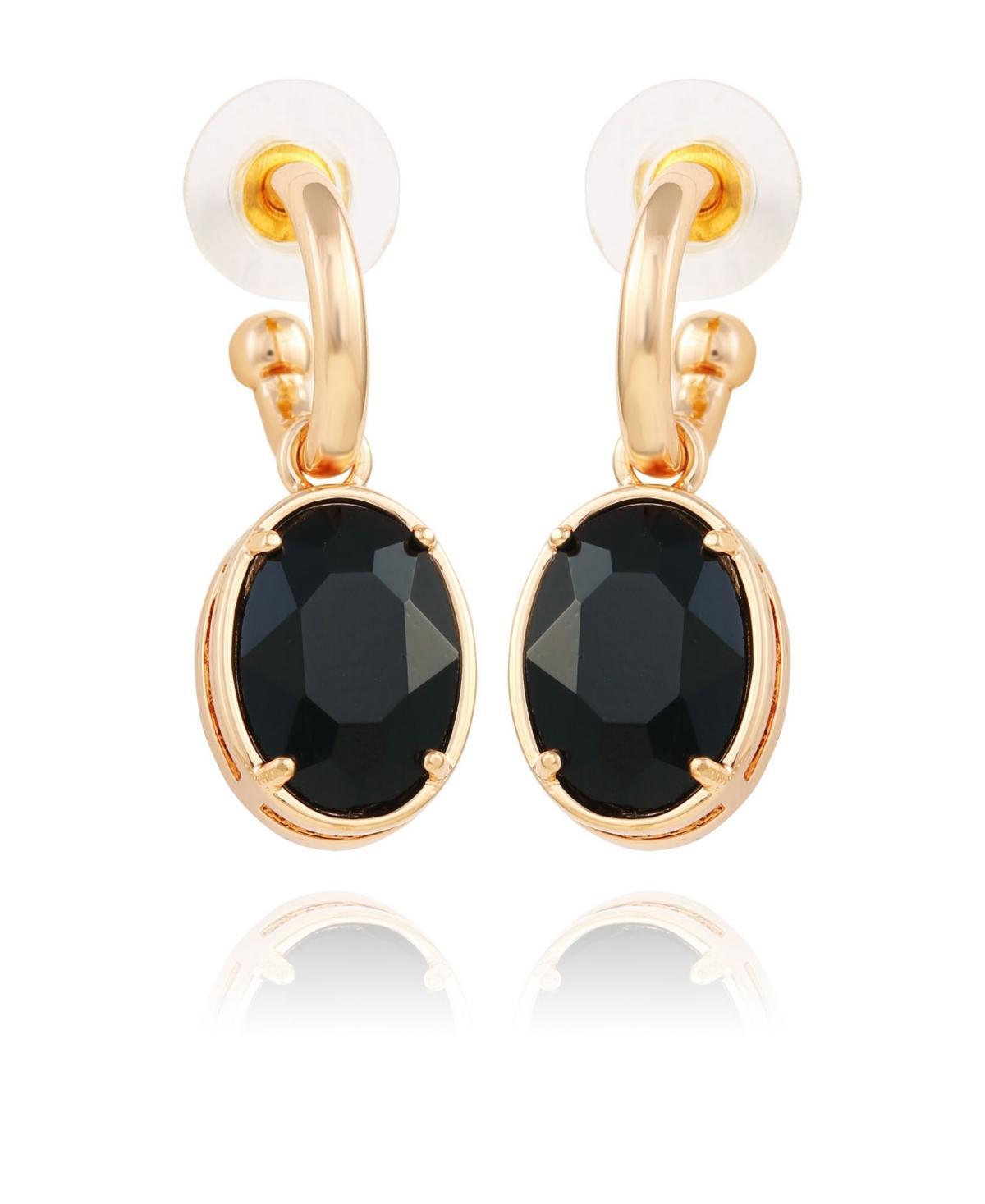 T Tahari Womens Pave Hoop with Drop Earring Product Image