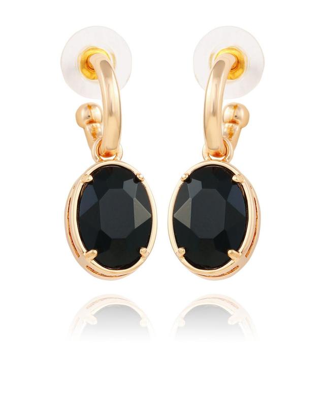 T Tahari Womens Pave Hoop with Drop Earring Product Image