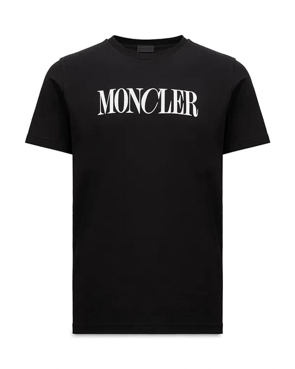 MONCLER Logo Tee In Black Product Image