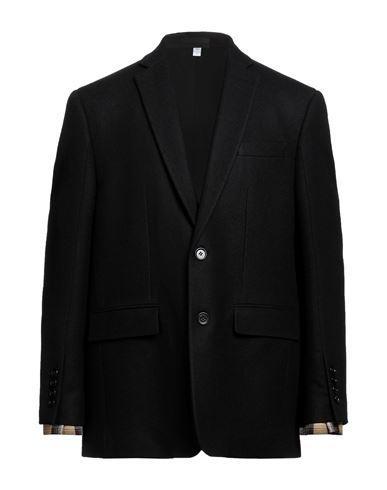 BURBERRY Man Coat Black Size 38 Wool Product Image