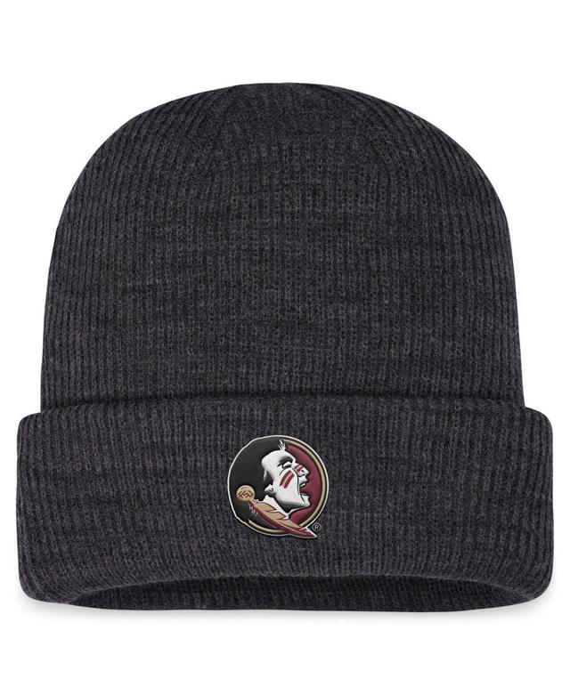 Mens Top of the World Charcoal Florida State Seminoles Sheer Cuffed Knit Hat Product Image