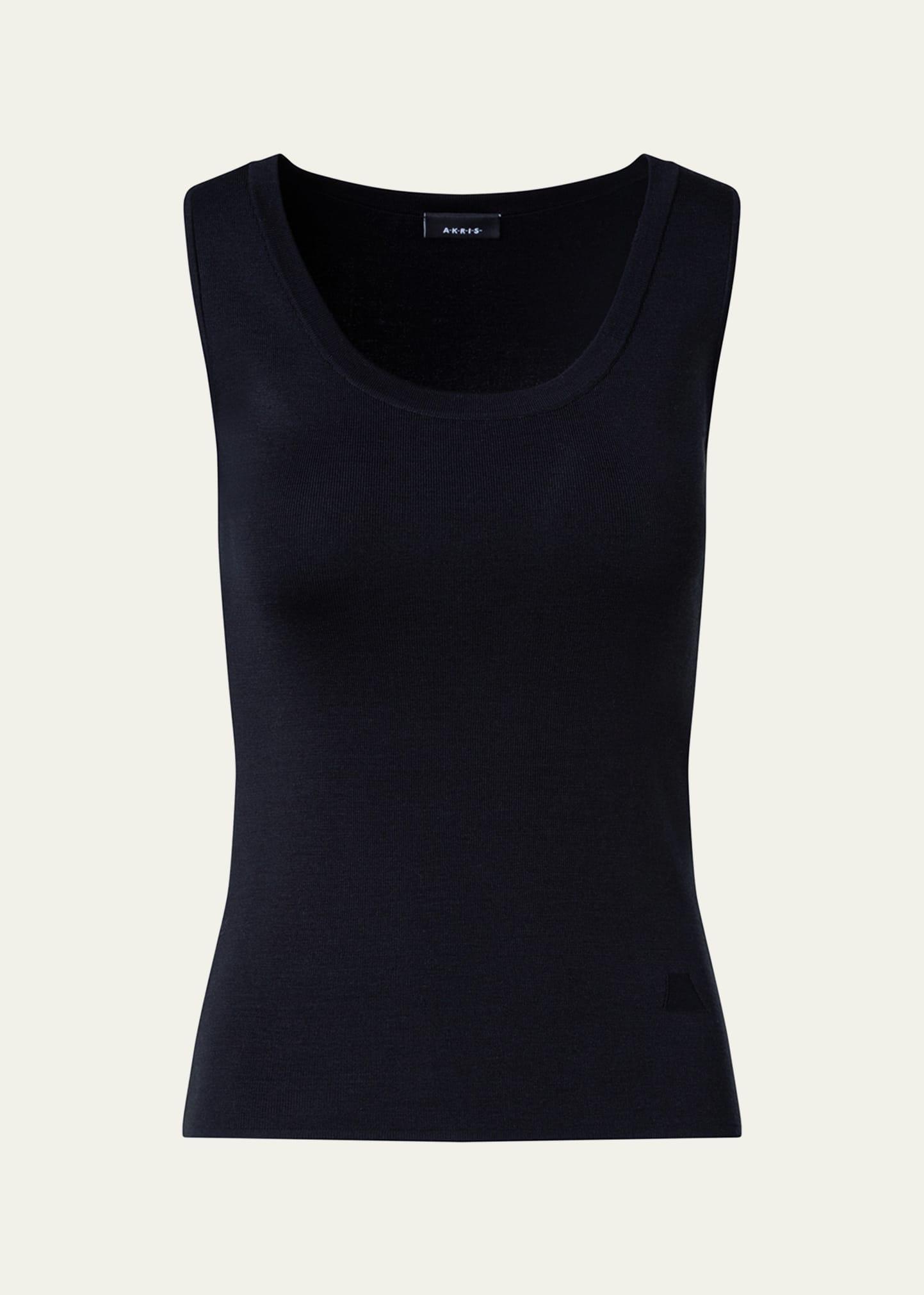 Womens Silk Knit Scoopneck Tank Product Image