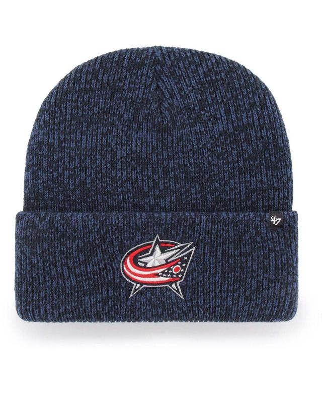 Mens Navy Columbus Blue Jackets Brain Freeze Cuffed Knit Hat Product Image