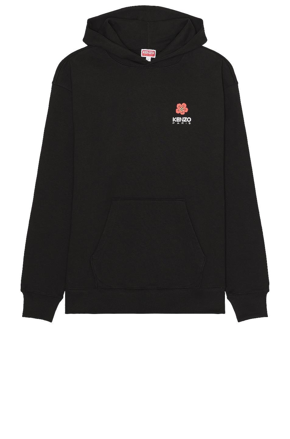 Kenzo Boke Flower Oversized Hoodie in Black Product Image