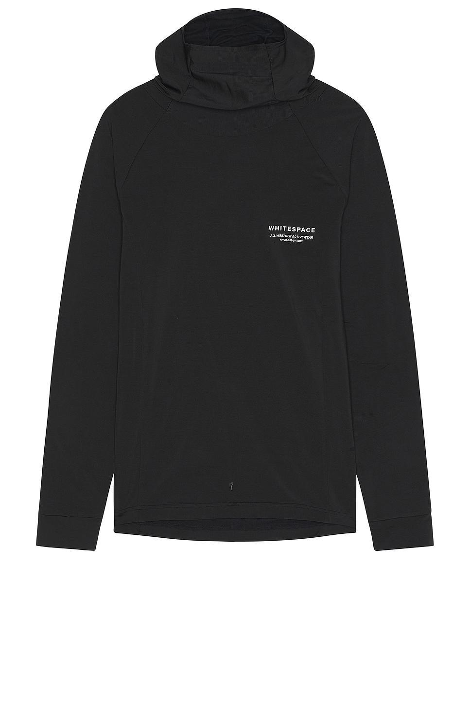 Whitespace Graphene Riding Hoodie in Black - Black. Size S (also in XL/1X). Product Image