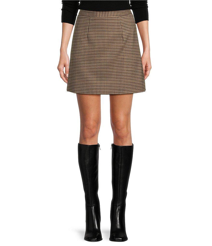 Antonio Melani Rosy Woven Menswear Plaid High Rise Mini A-Line Coordinating Skirt product image