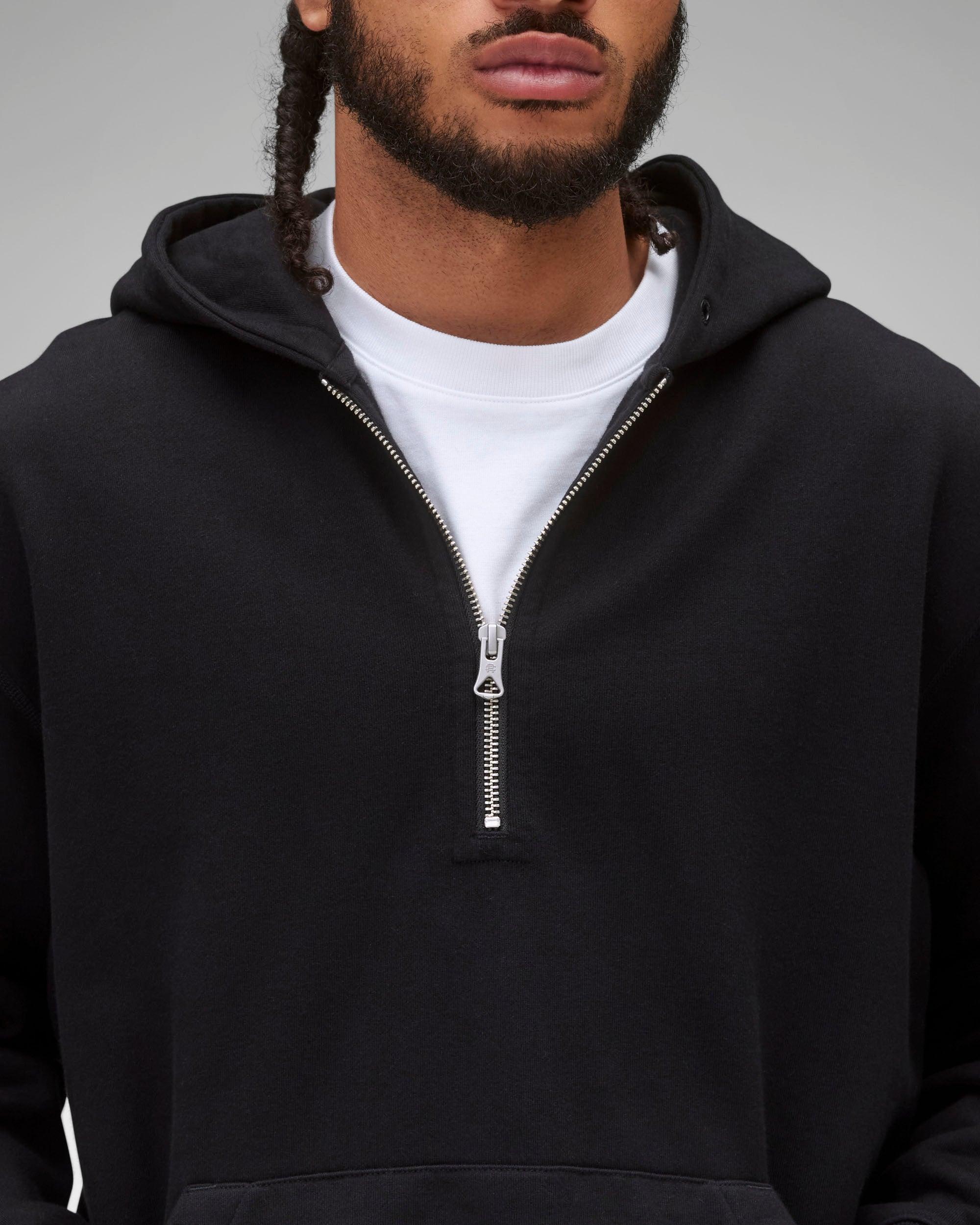 Midweight Terry Half Zip Hoodie Male Product Image