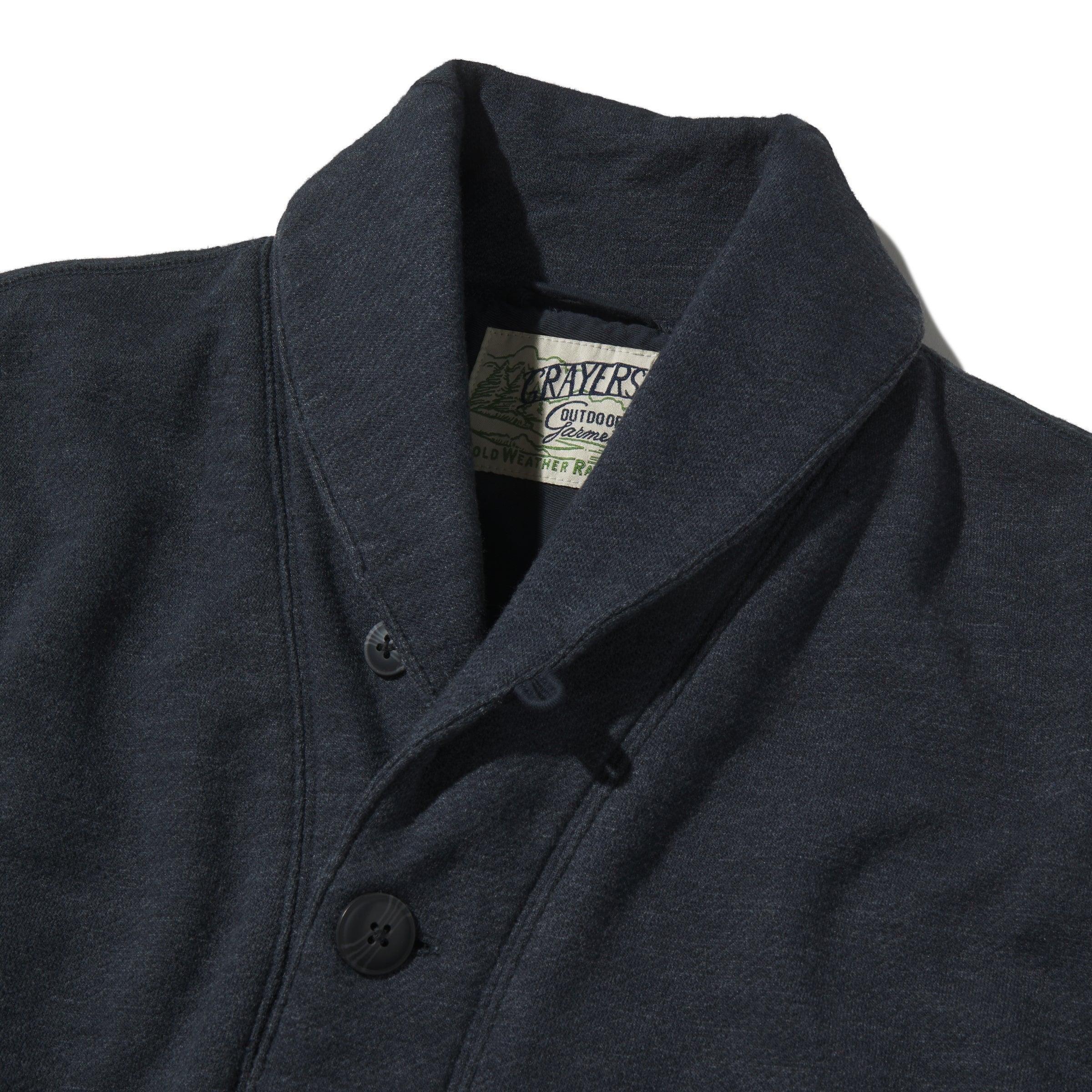 Dunlop Waffle Lined Shawl Cardigan - Blue Graphite Product Image