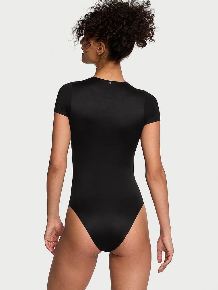 BODYWEAR by Victoria with FeatherSoft™ Innovation Short-Sleeve Bodysuit Product Image