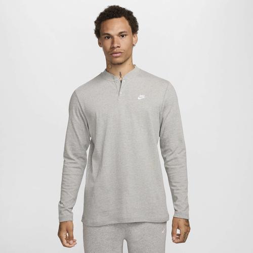 Mens Nike Club Fleece Long Sleeve Henley Product Image