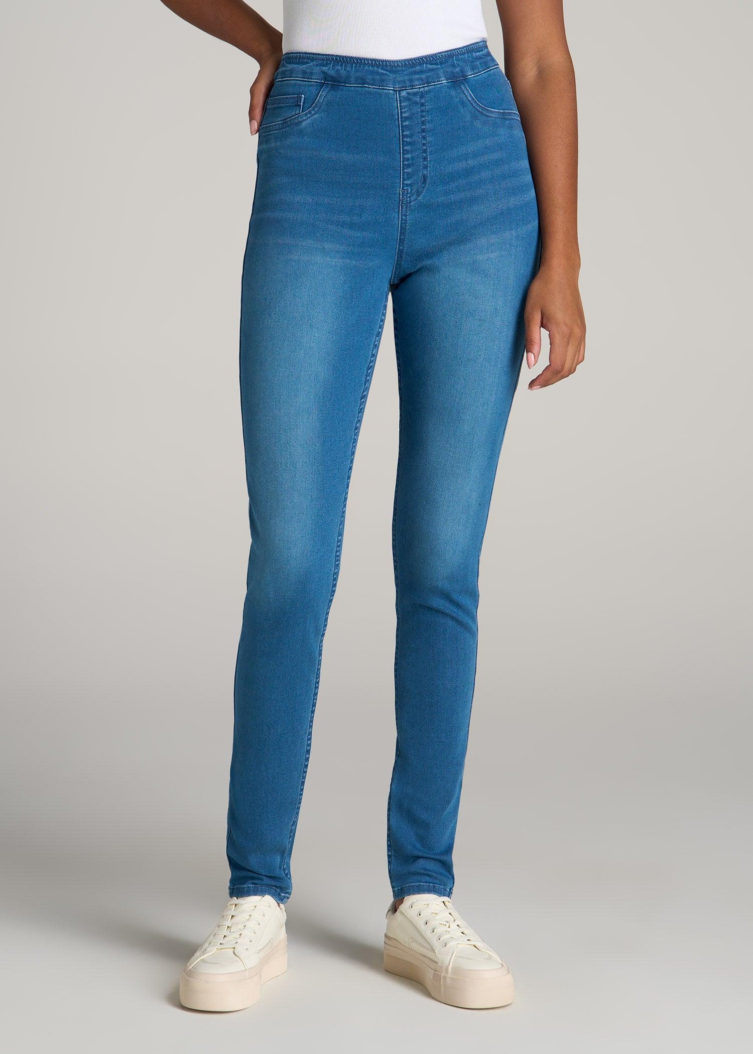 Women's Tall Jeggings in Classic Mid Blue product image