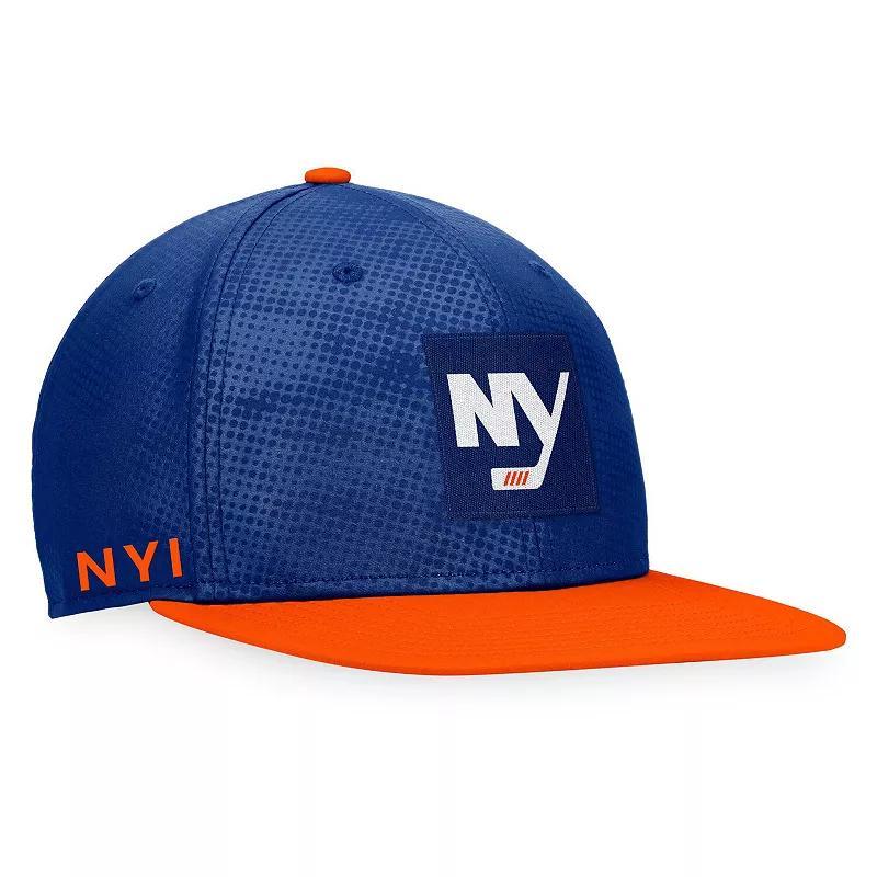 Mens Fanatics Royal, Orange New York Islanders Authentic Pro Alternate Logo Snapback Hat - Royal Product Image