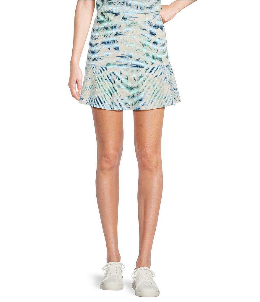 Tommy Bahama Stretch Mini Flounce Hem Skirt Product Image