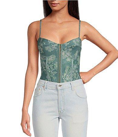 Free People Printed Night Rhythm B/S (Deep Lagoon Combo) Women's Jumpsuit & Rompers One Piece Product Image