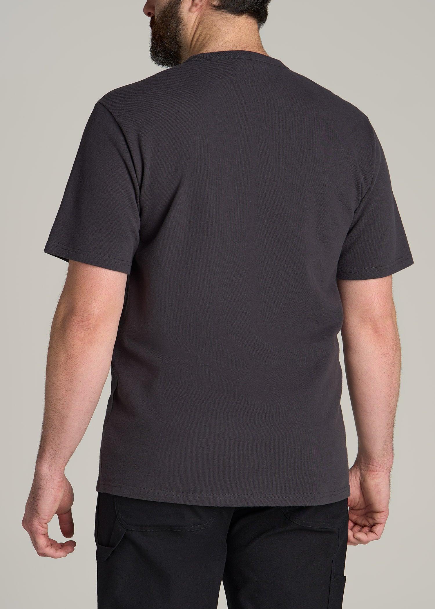 LJ&S Heavyweight RELAXED-FIT Tall Tee in Vintage Gunmetal Grey Product Image