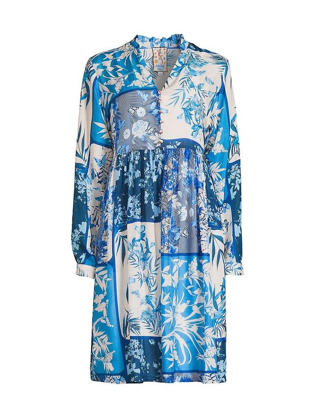 Womens Thula Floral Silk Midi-Dress Product Image