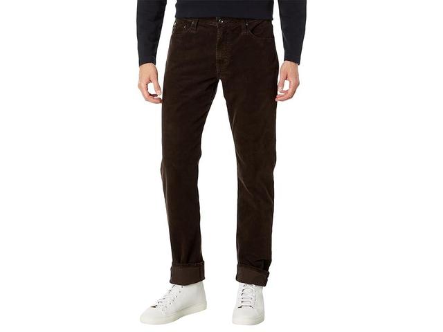 AG Jeans Everett Slim Straight Fit Pants (Sulfur Bitter Chocolate) Men's Clothing Product Image