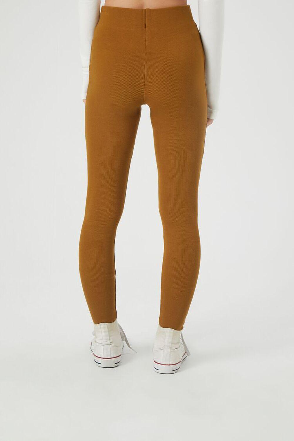 Ribbed Knit High-Rise Leggings | Forever 21 Product Image