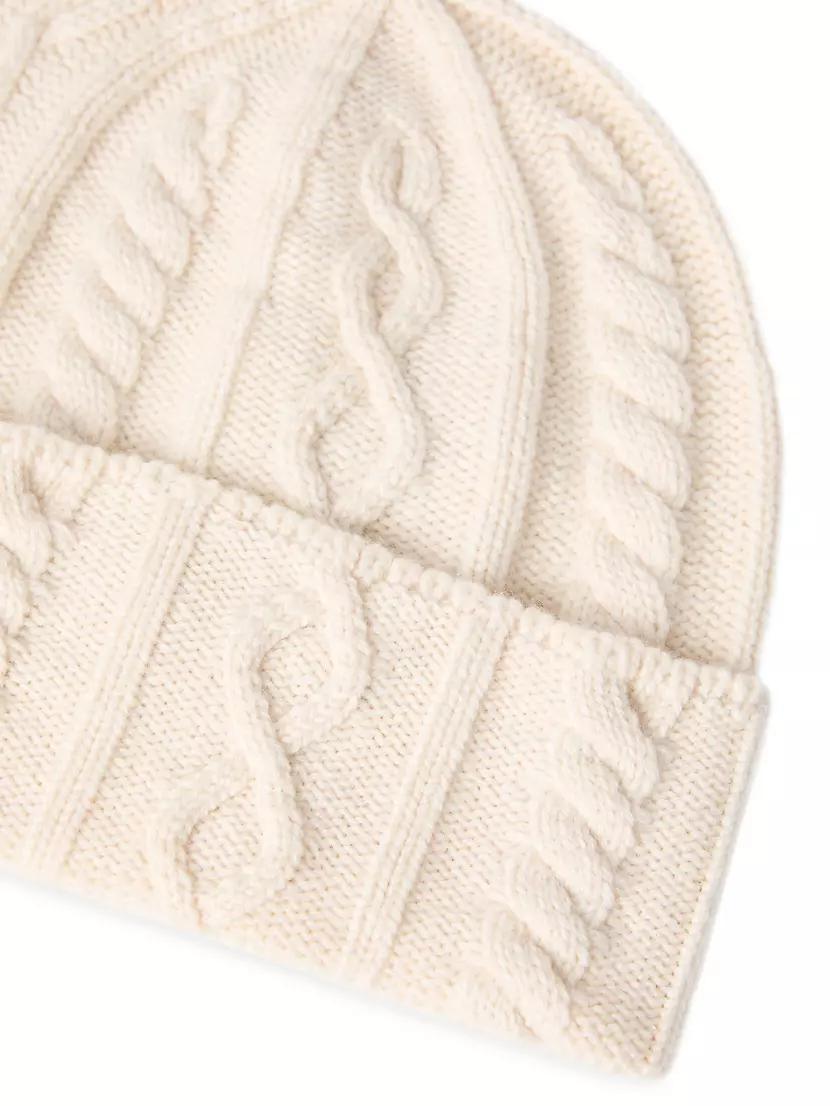 Cashmere Nordic Cable Knit Beanie Product Image