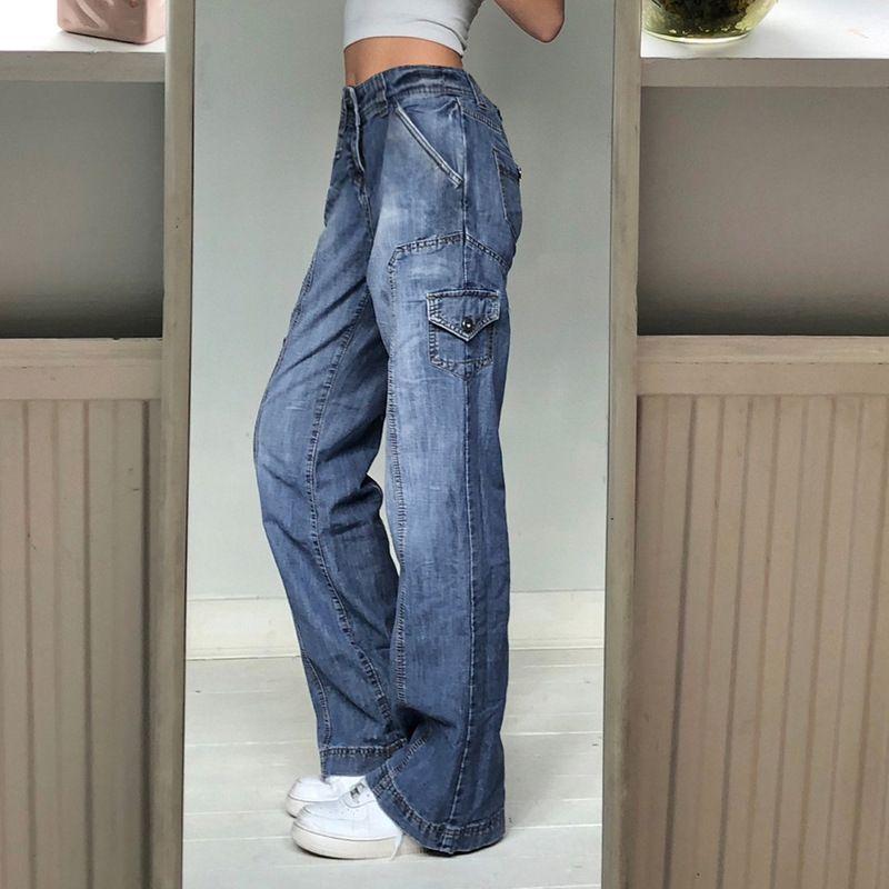 Mid-Rise Wide-Leg Jeans Product Image