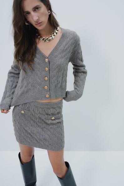 Cable-Knit Cardigan Product Image