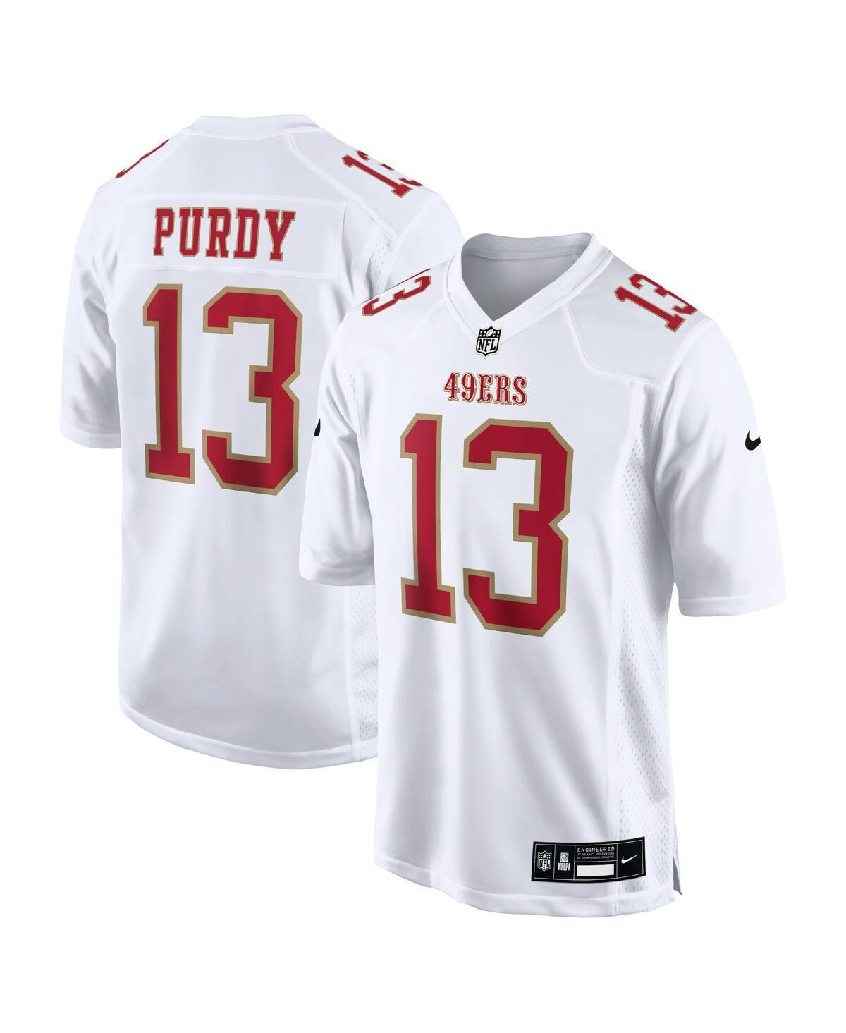 Mens Nike Brock Purdy Tundra White San Francisco 49ers Fashion Game Jersey - White Product Image