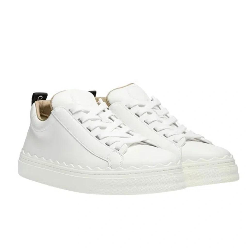 CHLOÉ Lauren Sneaker In White Product Image