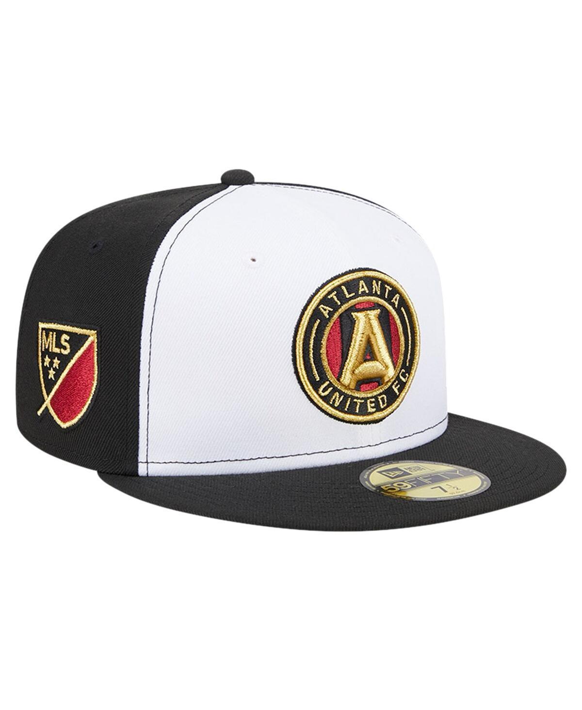 Mens New Era White/Black Atlanta United FC 2024 Kick Off Collection 59FIFTY Fitted Hat Product Image