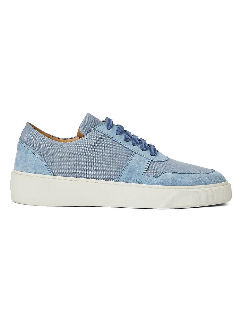 Mens Darian Suede & Canvas Low-Top Sneakers Product Image