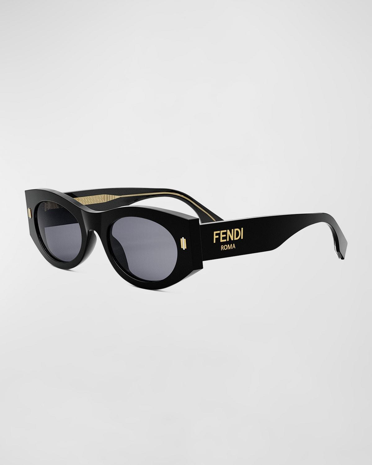 Fendi Roma Acetate Shield Sunglasses Product Image