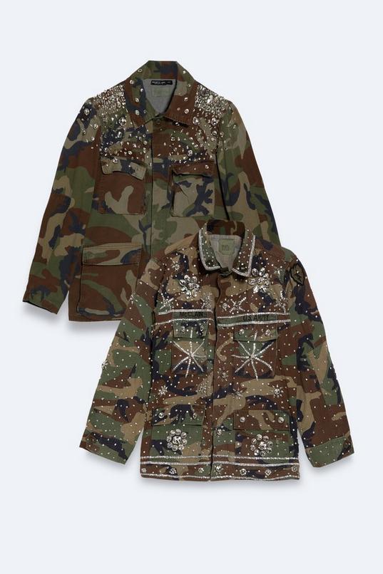 Embellished Camo Jacket Product Image