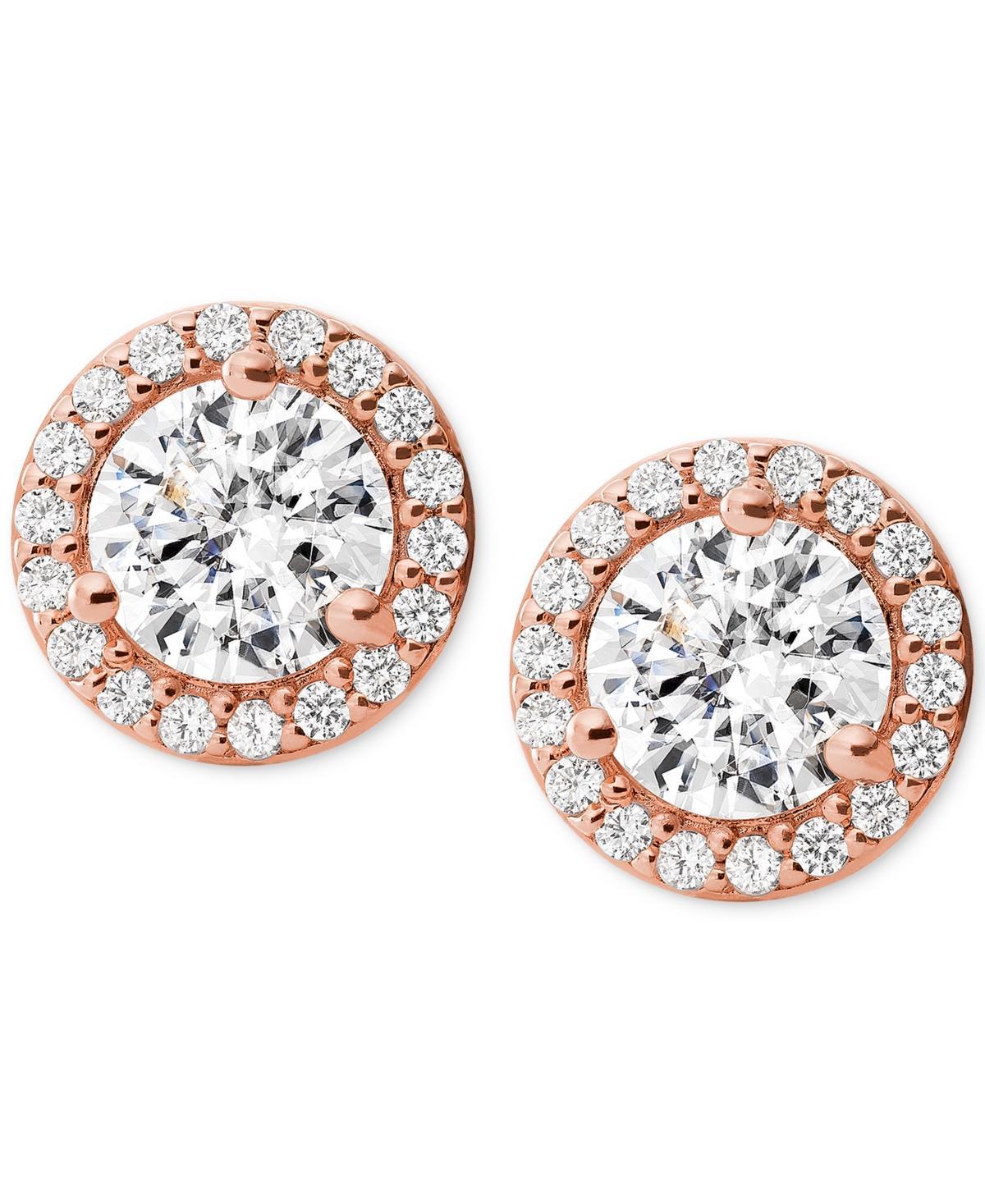 Precious Metal-Plated Sterling Pavé Studs Product Image