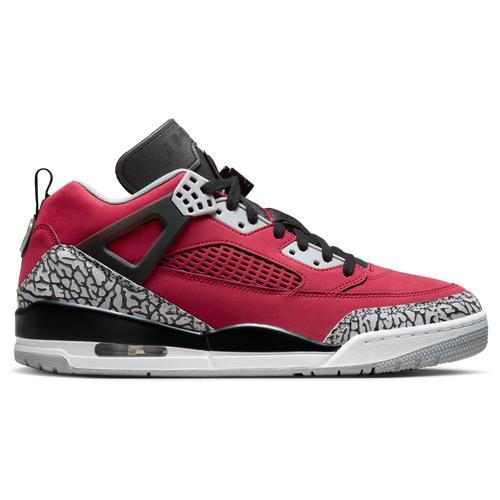 Jordan Mens Spizike Low - Basketball Shoes Black/Grey/Red Product Image