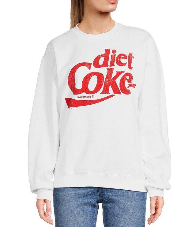 Junk Food Crewneck Long Sleeve Diet Coke Fleece Sweatshirt Product Image