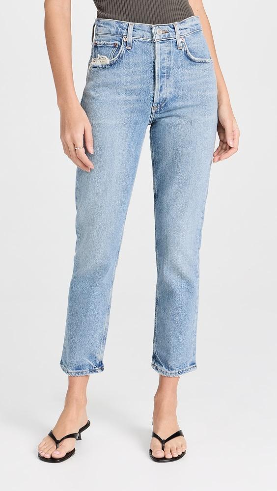 AGOLDE Riley Crop Jeans Quiver 32 Product Image